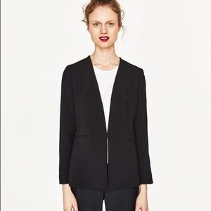 NWOT Zara woman blazer without lapel